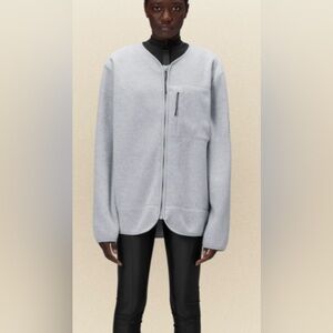 Stylish Gray Fleece Jacket